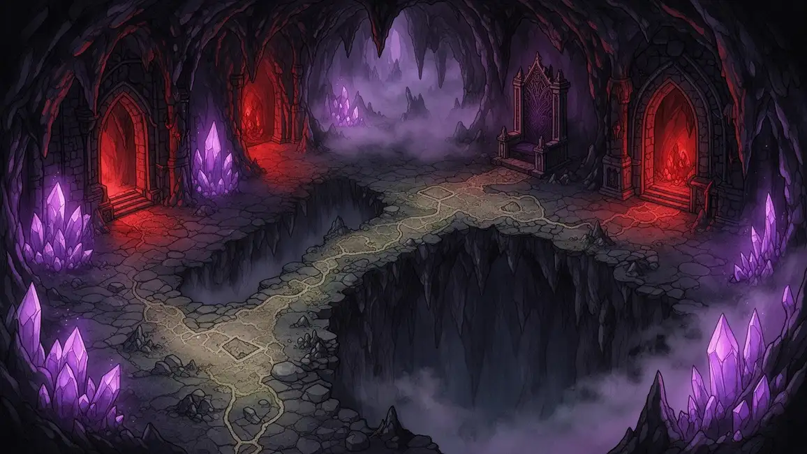 Shadowpaw Underworld biome background landscape