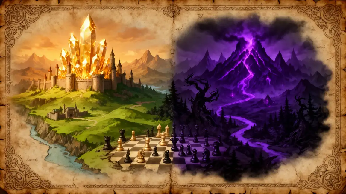 Cat Chess Campaign World Map Background