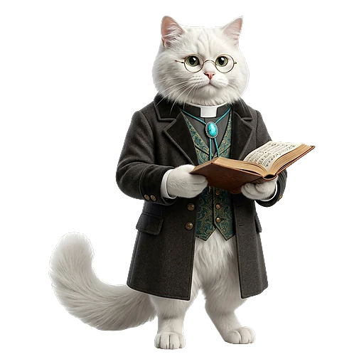 Der Saloon-Spieler (Doc Meowliday) (Läufer) — Heller Hofstaat