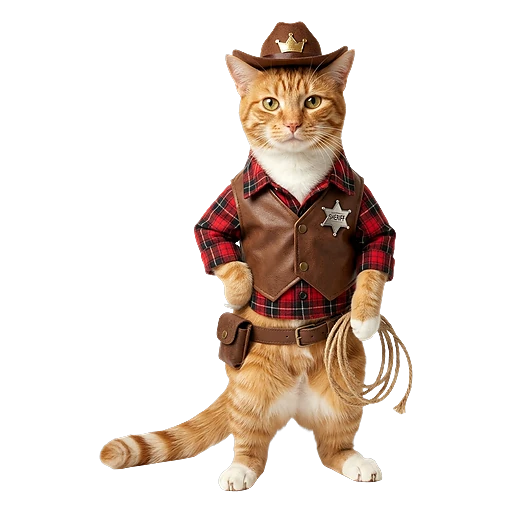 Cowboy-Katzen König