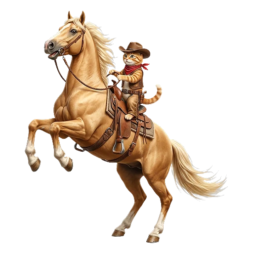 Der Mustang-Reiter (Springer) — Heller Hofstaat