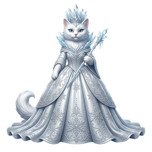 Walküre Freya Schneeleopard (Dame) — Heller Hofstaat
