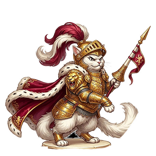 Sir Pouncelot (Meister des hohen Sprungs) (Springer) — Heller Hofstaat