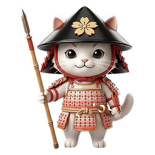 Die Ashigaru-Speerträger (Bauern) — Heller Hofstaat